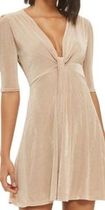 Topshop nude color dress size medium